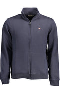 NAPAPIJRI FELPA CON ZIP UOMO BLU