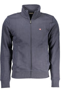 NAPAPIJRI FELPA CON ZIP UOMO BLU