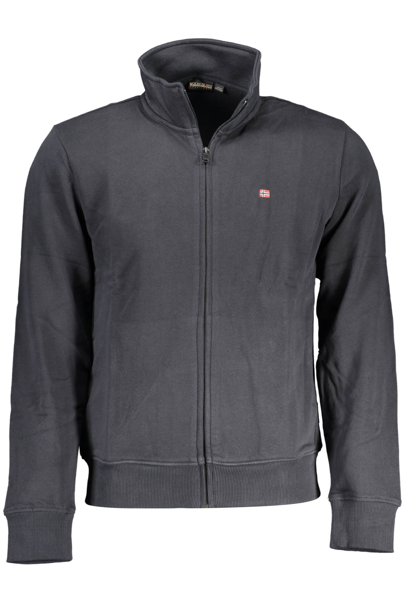 NAPAPIJRI FELPA CON ZIP UOMO NERO