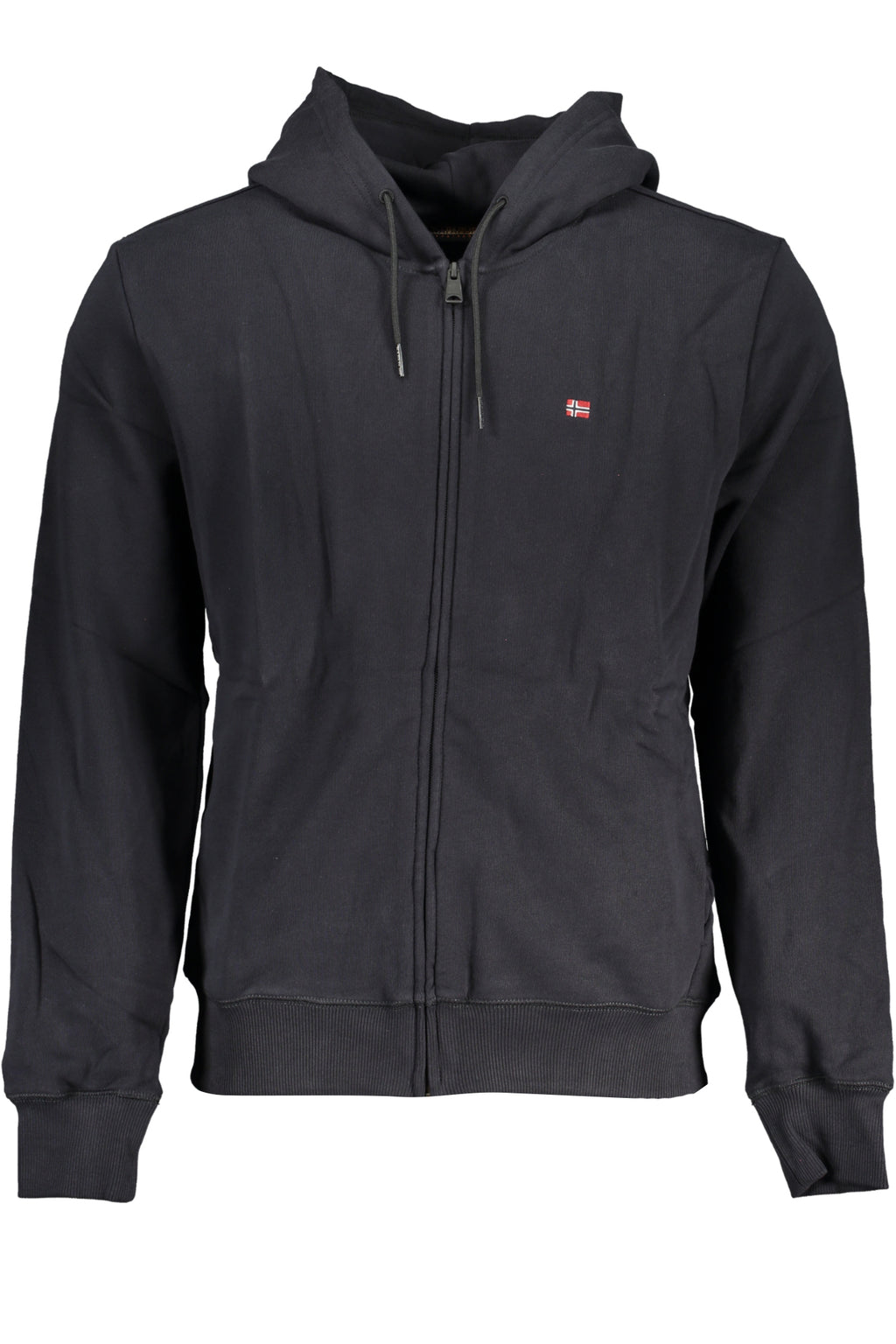 NAPAPIJRI FELPA CON ZIP UOMO NERO