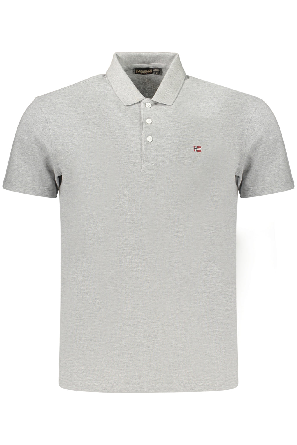 NAPAPIJRI POLO MANICHE CORTE UOMO GRIGIO