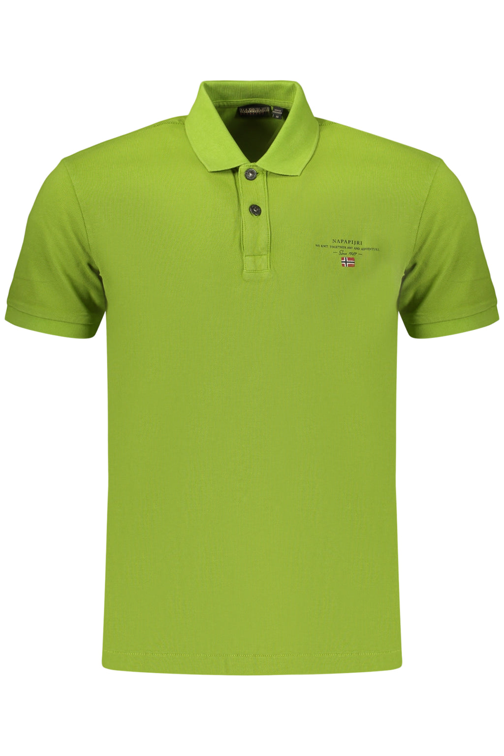 NAPAPIJRI POLO MANICHE CORTE UOMO VERDE