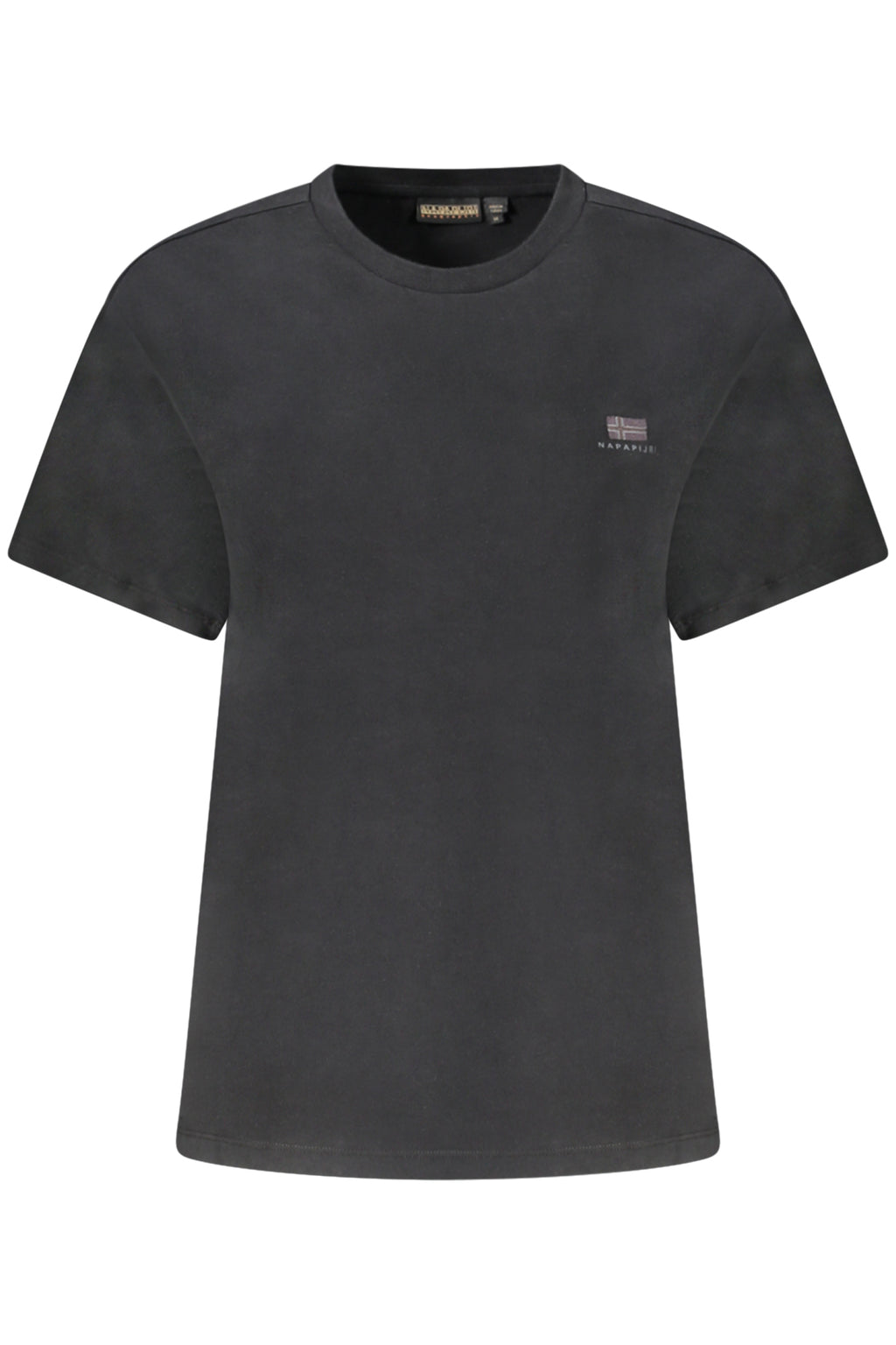NAPAPIJRI T-SHIRT MANICHE CORTE DONNA NERO
