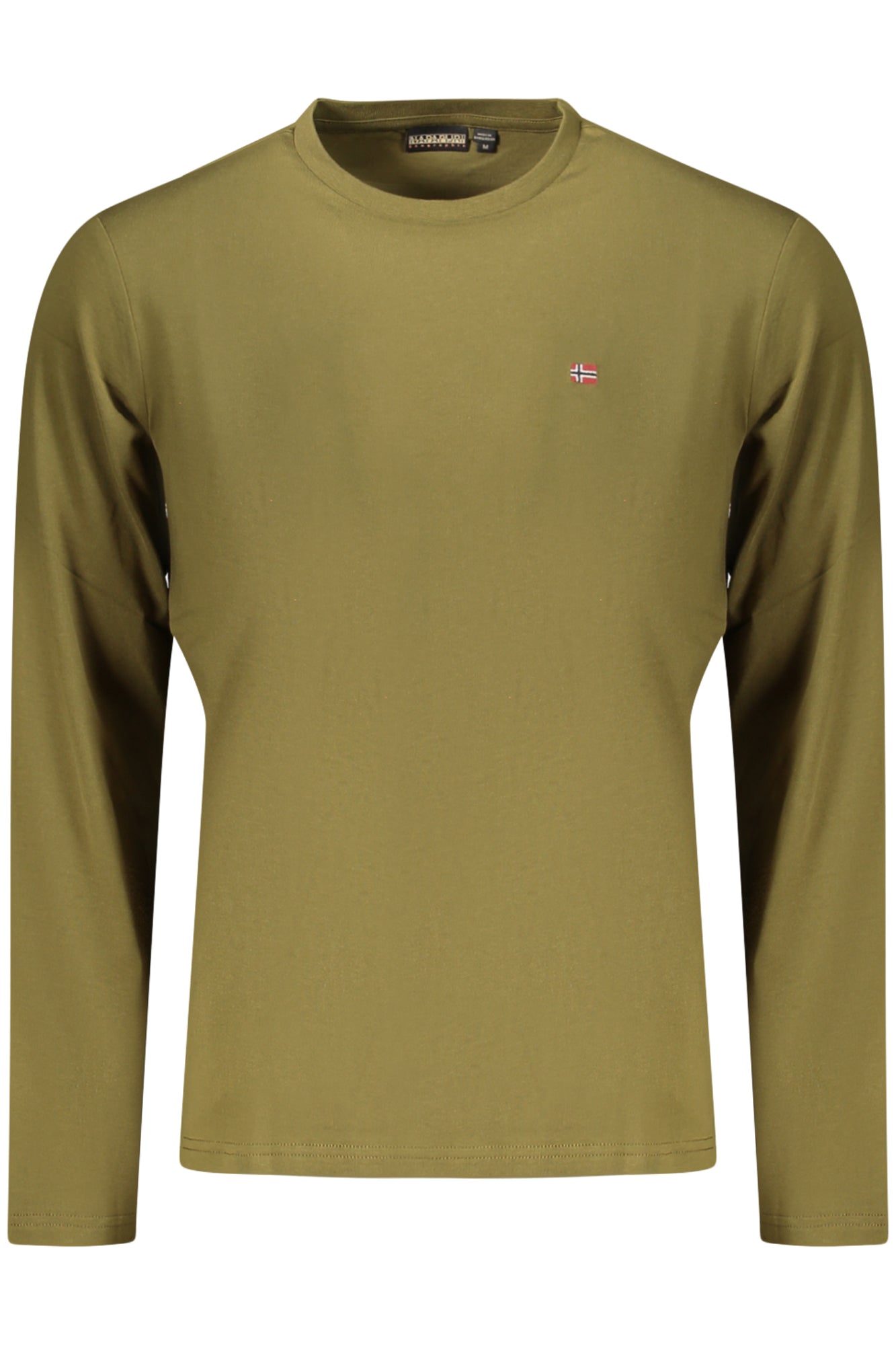 NAPAPIJRI T-SHIRT MANICHE LUNGHE UOMO VERDE