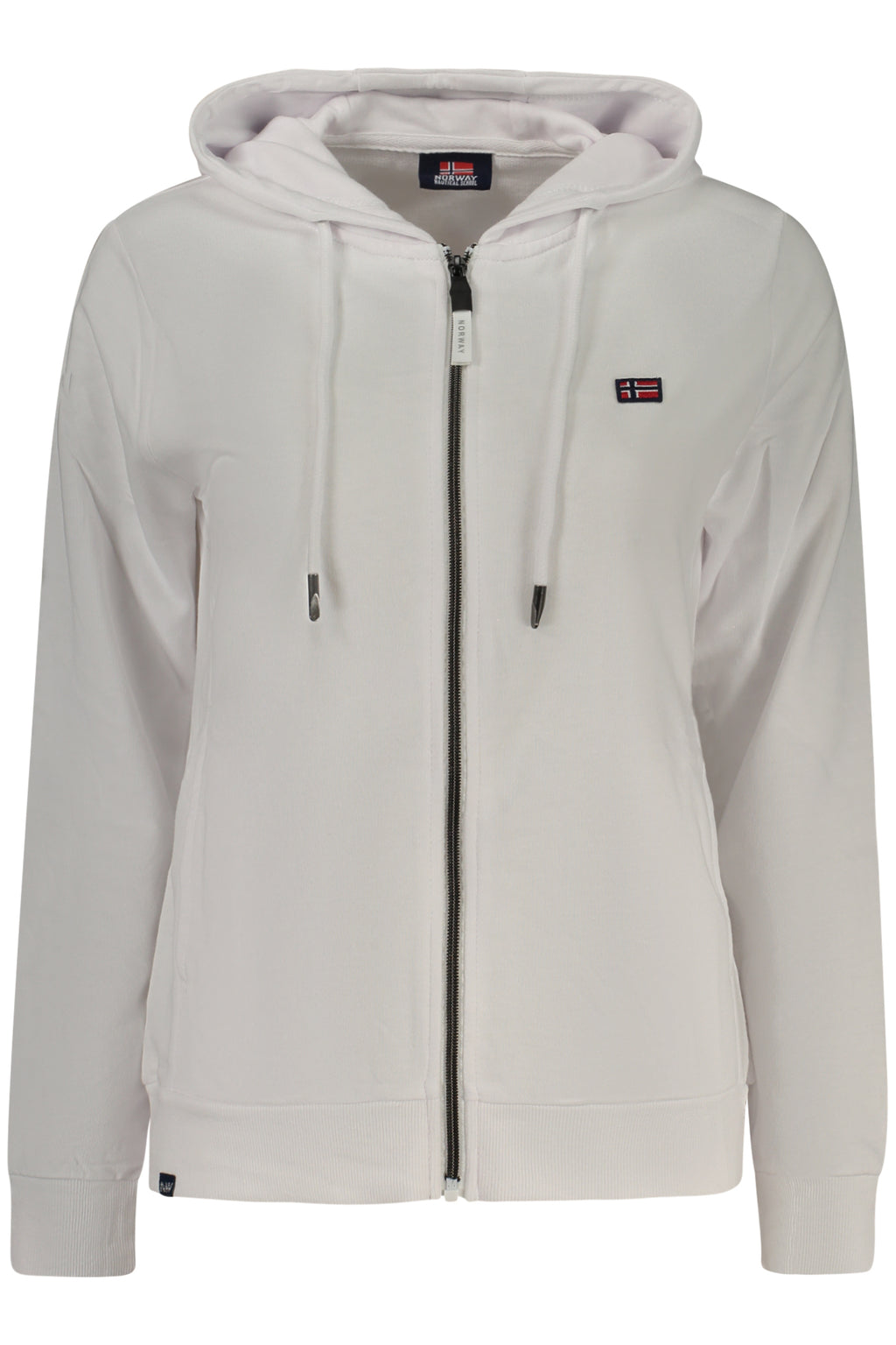NORWAY 1963 FELPA CON ZIP DONNA BIANCO