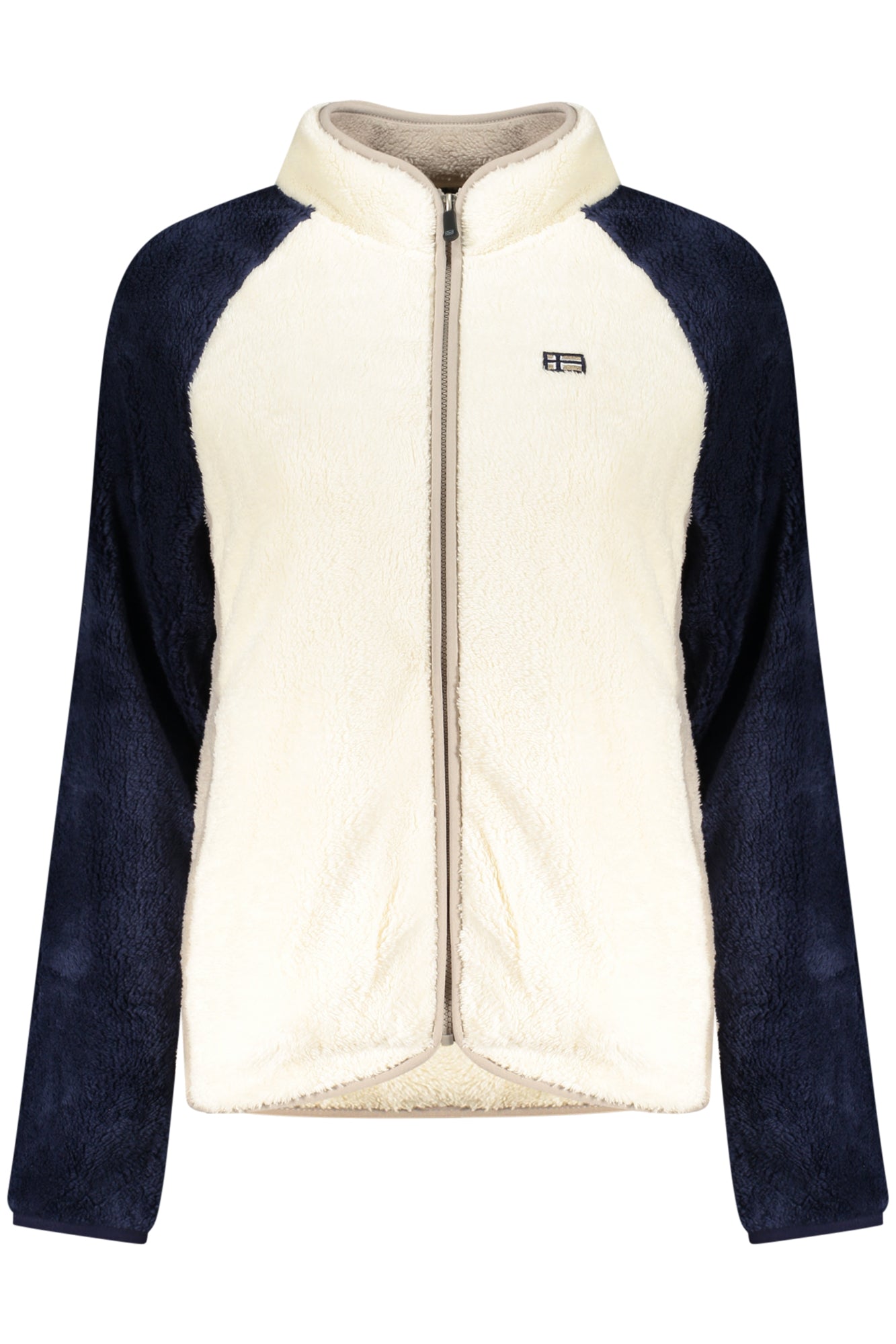 NORWAY 1963 FELPA CON ZIP DONNA BIANCO