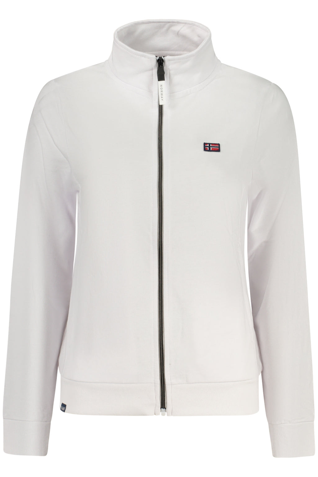 NORWAY 1963 FELPA CON ZIP DONNA BIANCO