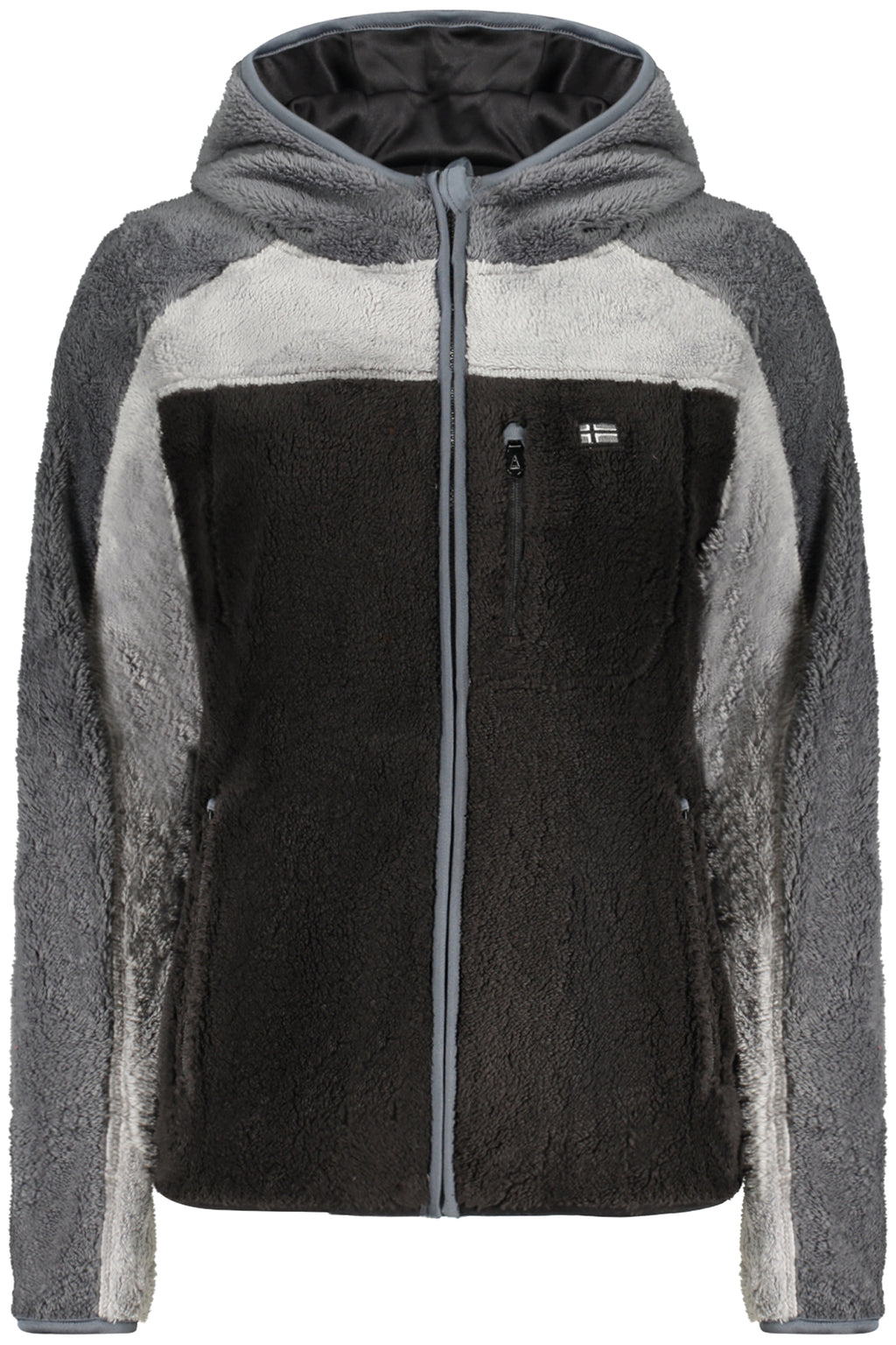 NORWAY 1963 FELPA CON ZIP DONNA NERO