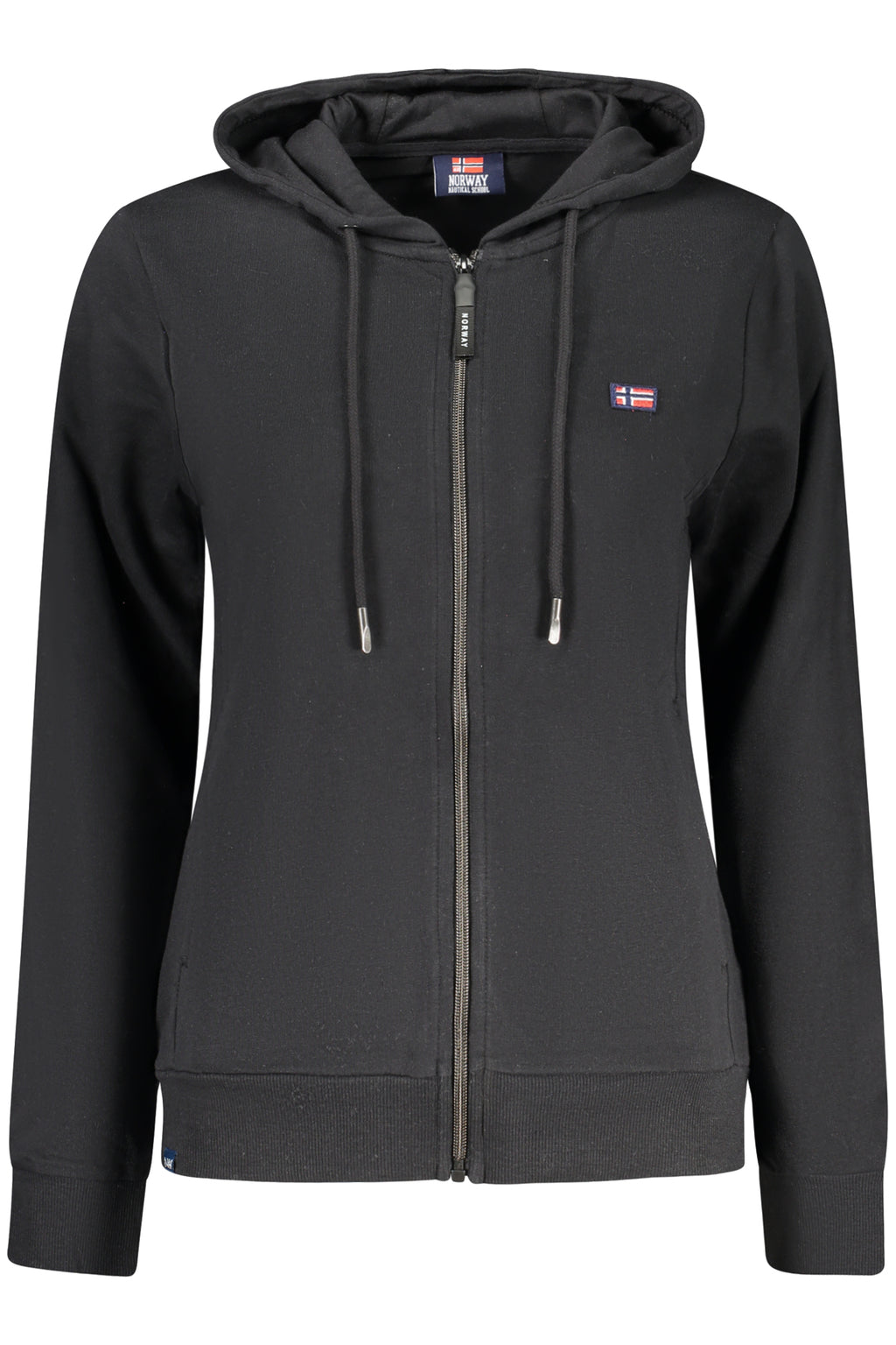 NORWAY 1963 FELPA CON ZIP DONNA NERO