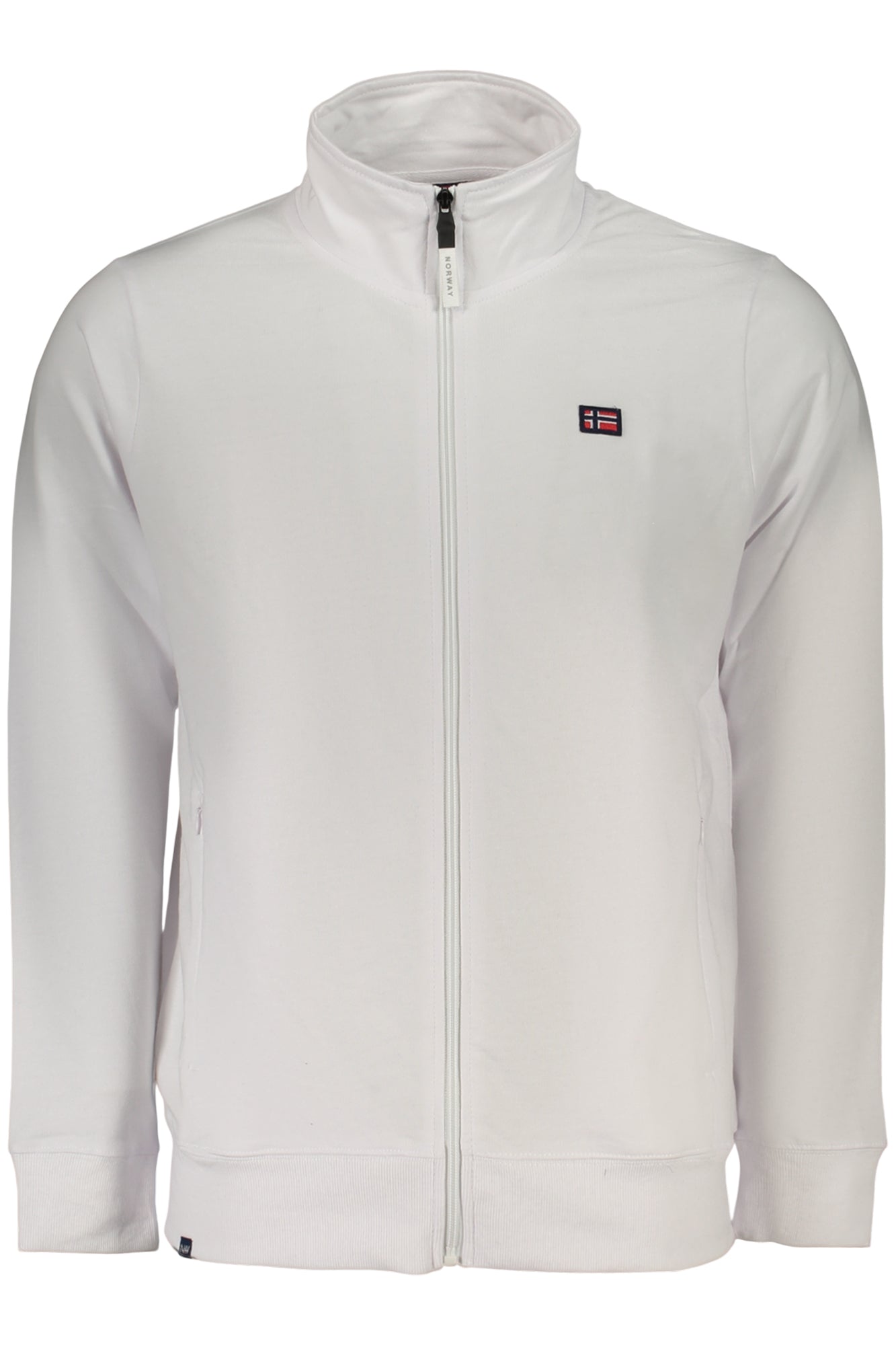 NORWAY 1963 FELPA CON ZIP UOMO BIANCO