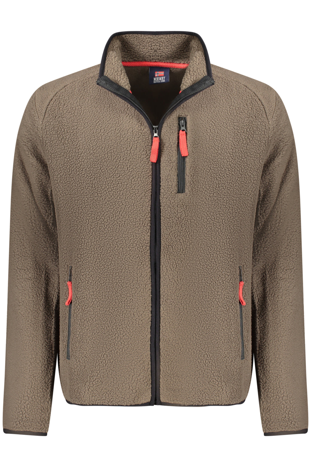 NORWAY 1963 FELPA CON ZIP UOMO MARRONE