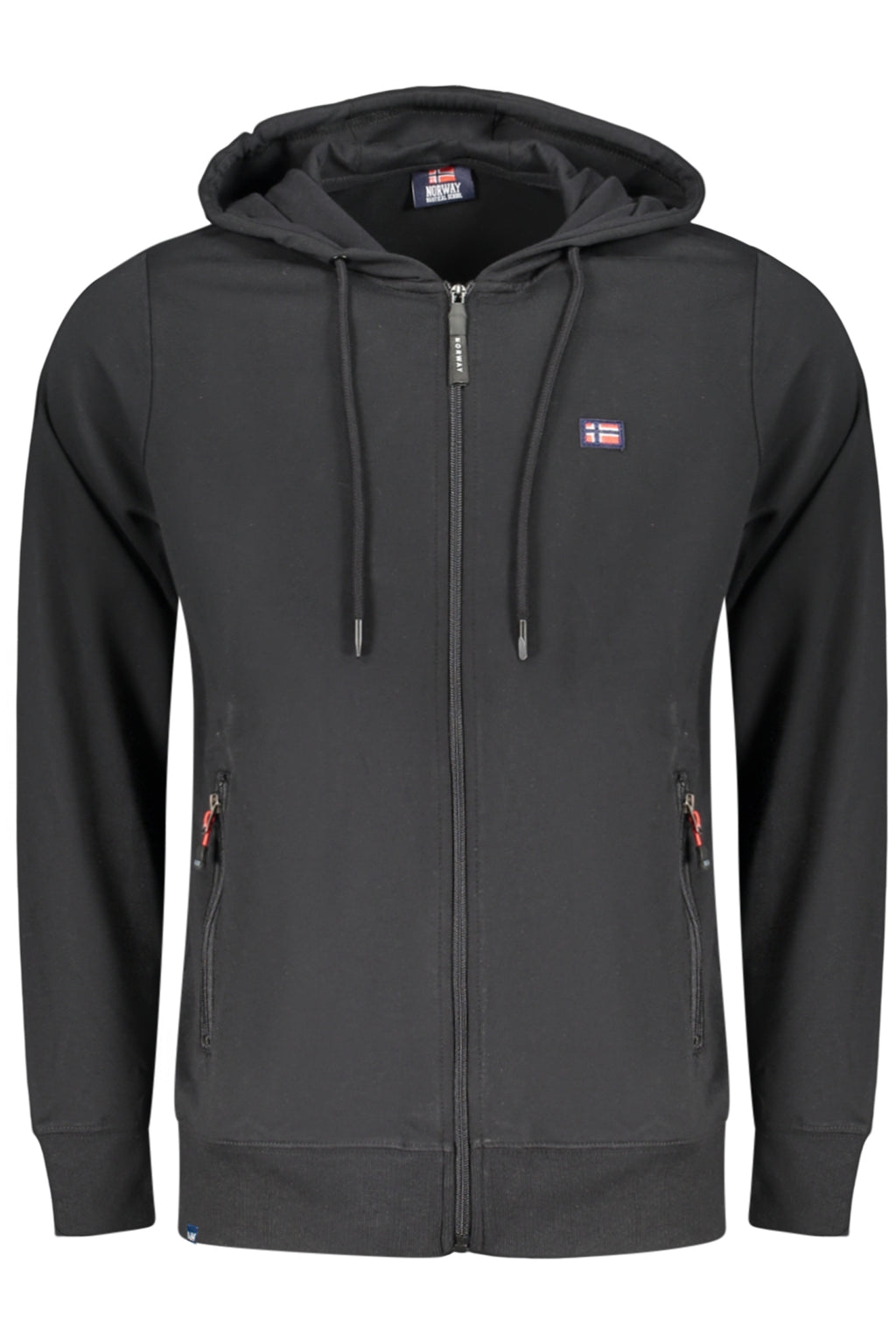 NORWAY 1963 FELPA CON ZIP UOMO NERO