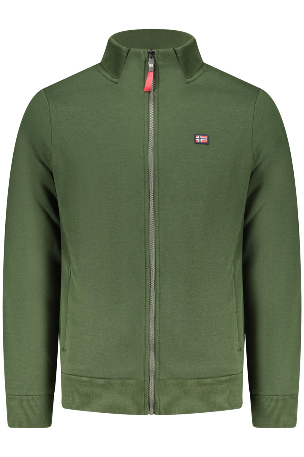 NORWAY 1963 FELPA CON ZIP UOMO VERDE