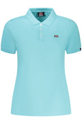 NORWAY 1963 POLO MANICHE CORTE DONNA AZZURRO
