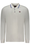 NORWAY 1963 POLO MANICHE LUNGHE UOMO BIANCO