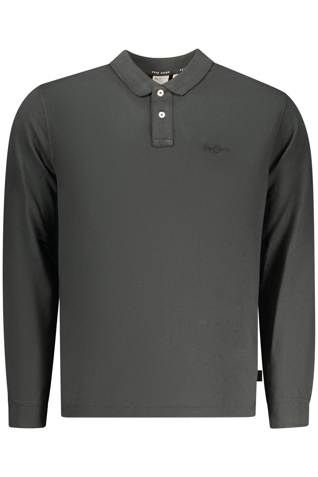 PEPE JEANS POLO MANICHE LUNGHE UOMO NERO