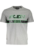 PLEIN SPORT T-SHIRT MANICHE CORTE UOMO GRIGIO