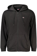 TOMMY HILFIGER FELPA CON ZIP UOMO NERO