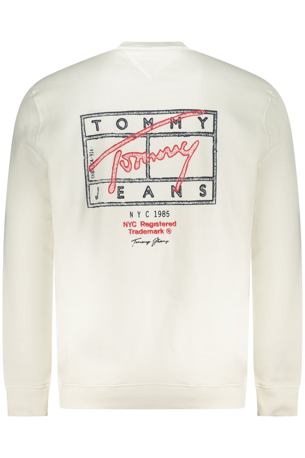 TOMMY HILFIGER FELPA SENZA ZIP UOMO BIANCO