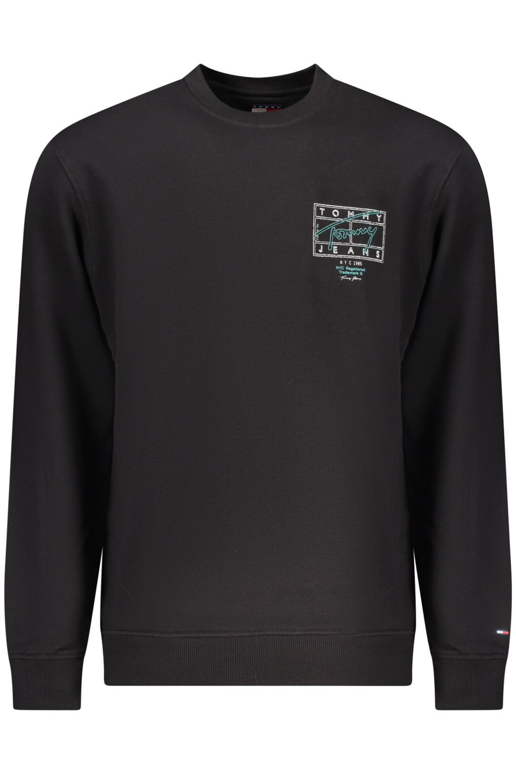 TOMMY HILFIGER FELPA SENZA ZIP UOMO NERO