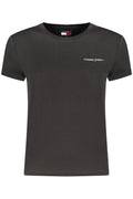TOMMY HILFIGER T-SHIRT MANICHE CORTE DONNA NERO