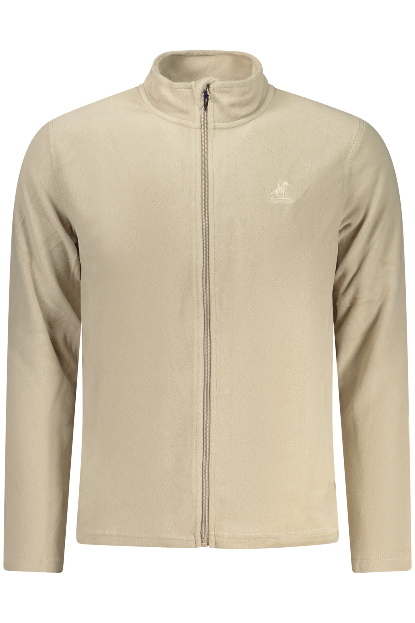 U.S. GRAND FELPA CON ZIP UOMO BEIGE