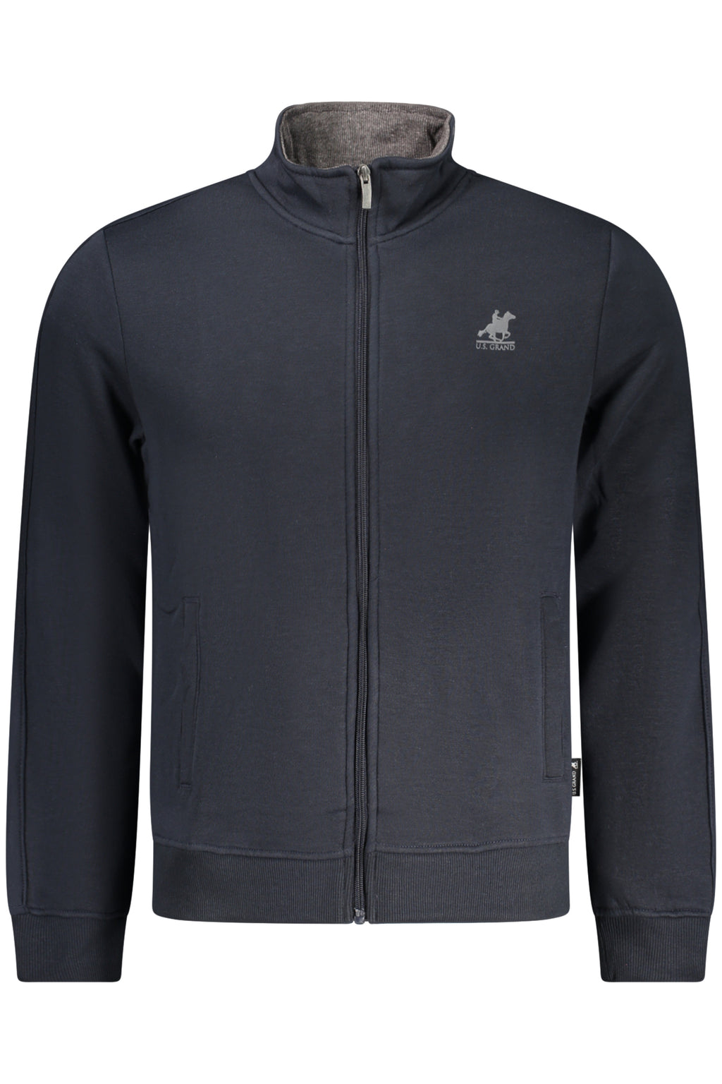 U.S. GRAND FELPA CON ZIP UOMO BLU