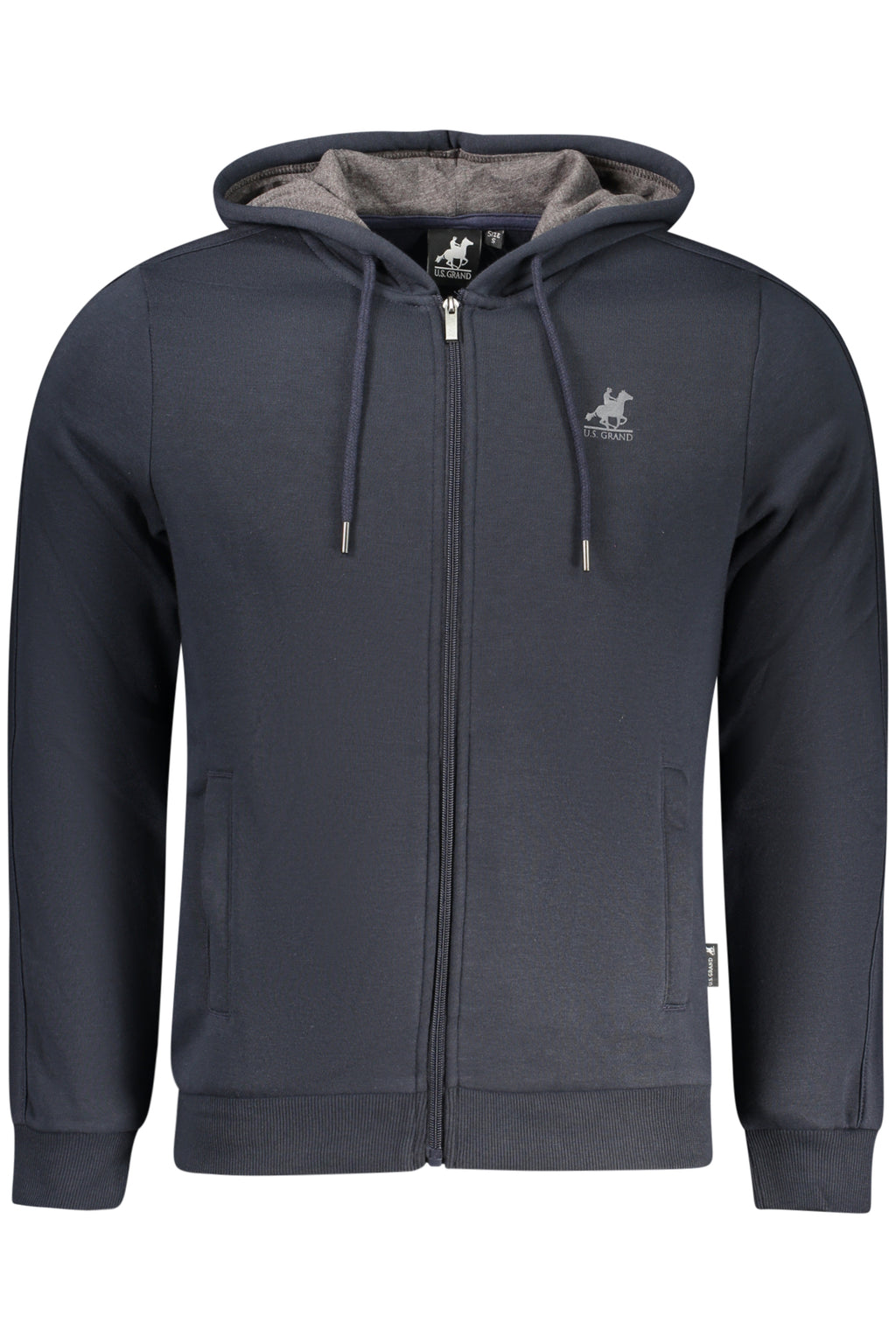 U.S. GRAND FELPA CON ZIP UOMO BLU
