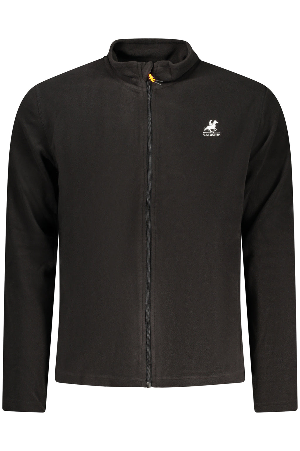 U.S. GRAND FELPA CON ZIP UOMO NERO