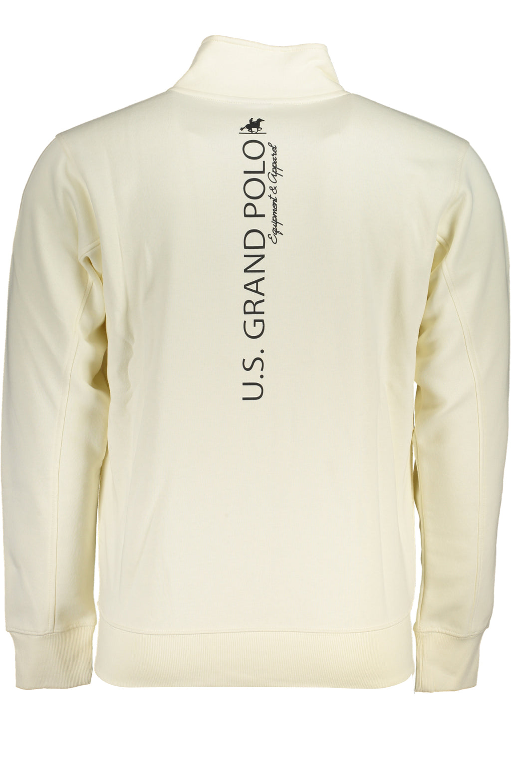 U.S. GRAND FELPA CON ZIP UOMO BIANCO