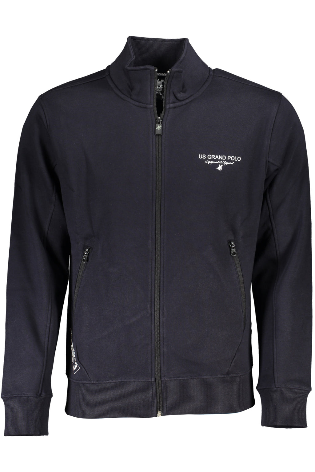 U.S. GRAND FELPA CON ZIP UOMO BLU