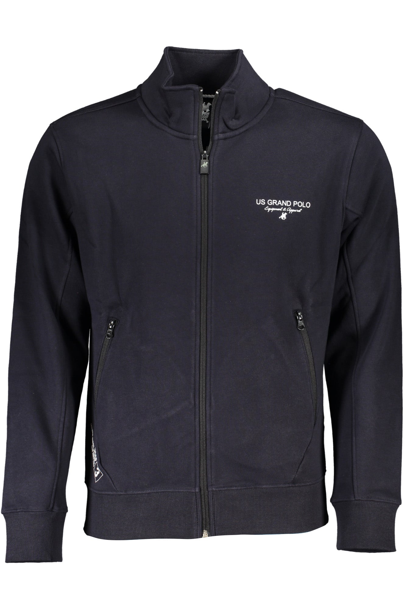 U.S. GRAND FELPA CON ZIP UOMO BLU