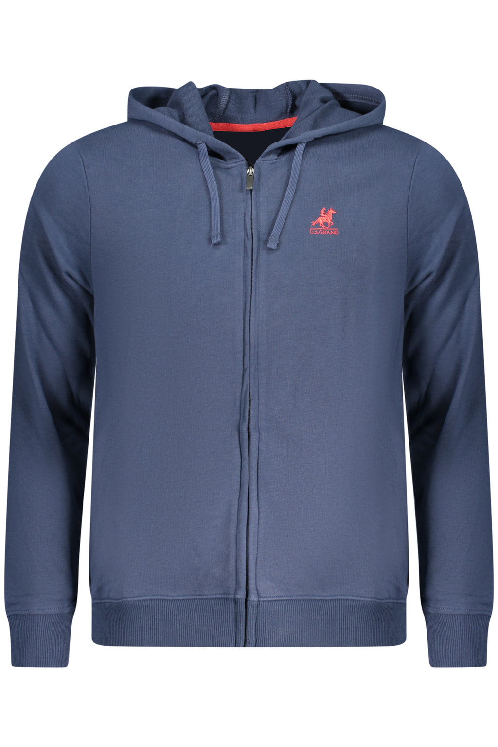 U.S. GRAND FELPA CON ZIP UOMO BLU