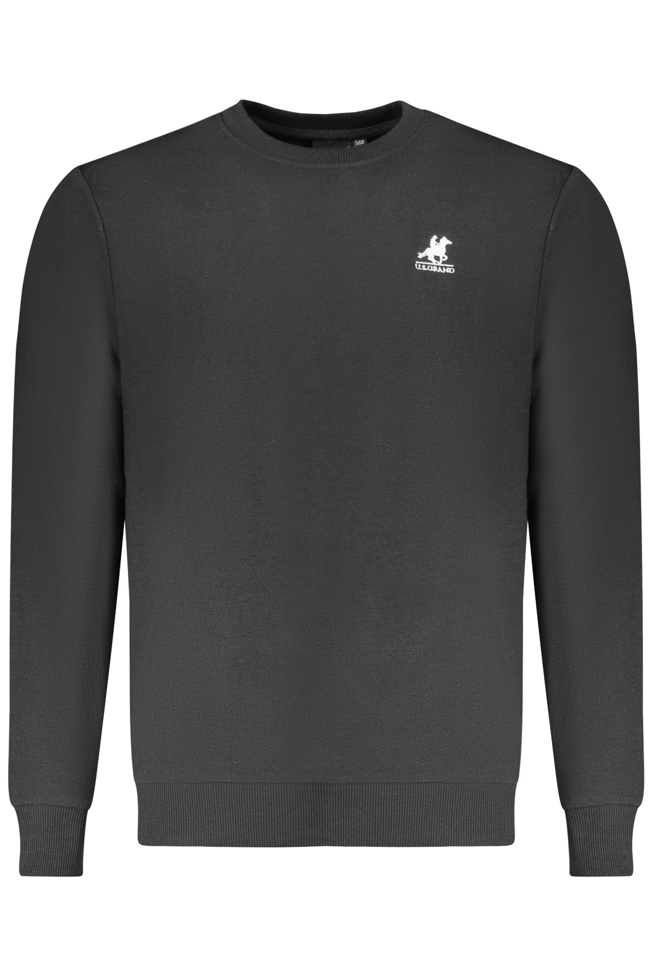 U.S. GRAND FELPA SENZA ZIP UOMO NERO