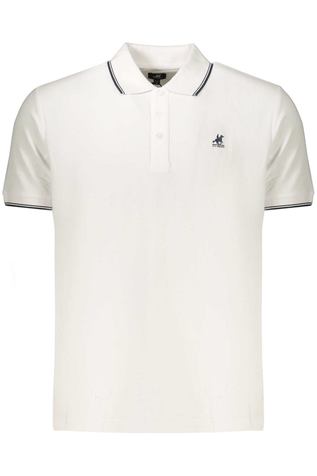 U.S. GRAND POLO MANICHE CORTE UOMO BIANCO