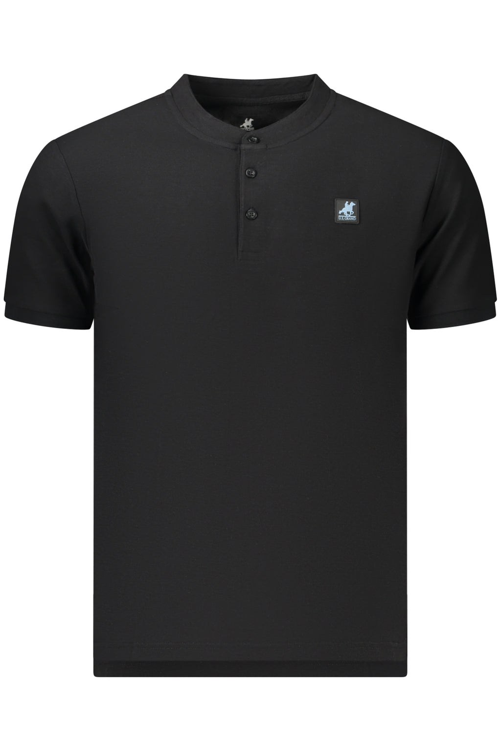 U.S. GRAND POLO MANICHE CORTE UOMO NERO
