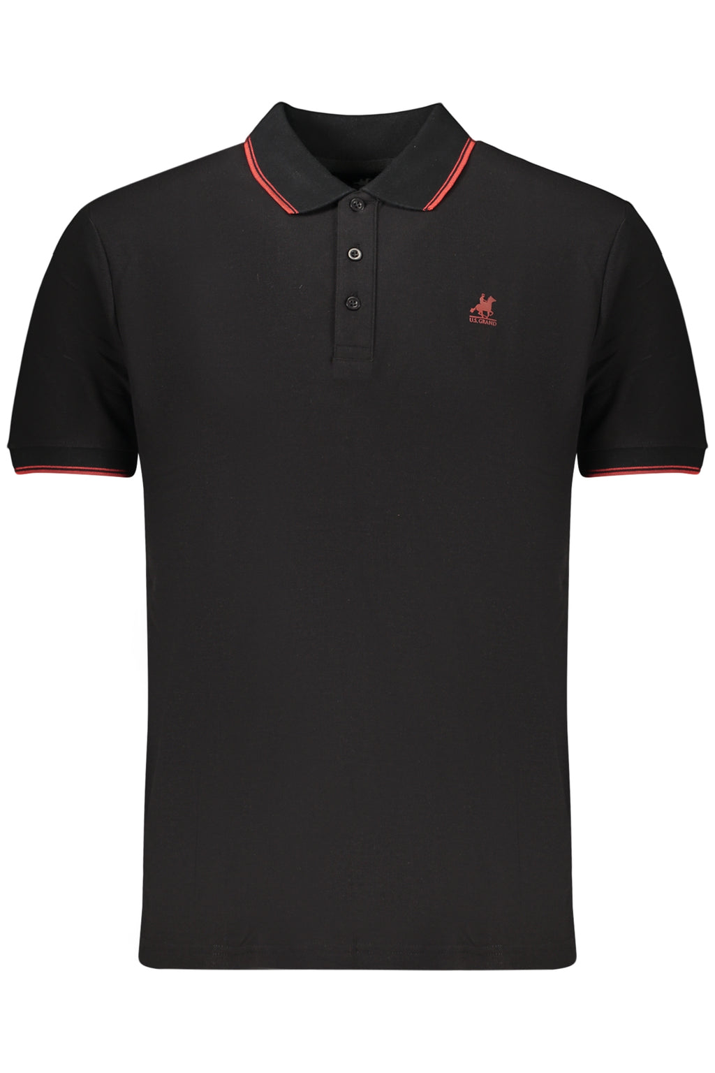 U.S. GRAND POLO MANICHE CORTE UOMO NERO