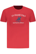 U.S. GRAND T-SHIRT MANICHE CORTE UOMO ROSSO