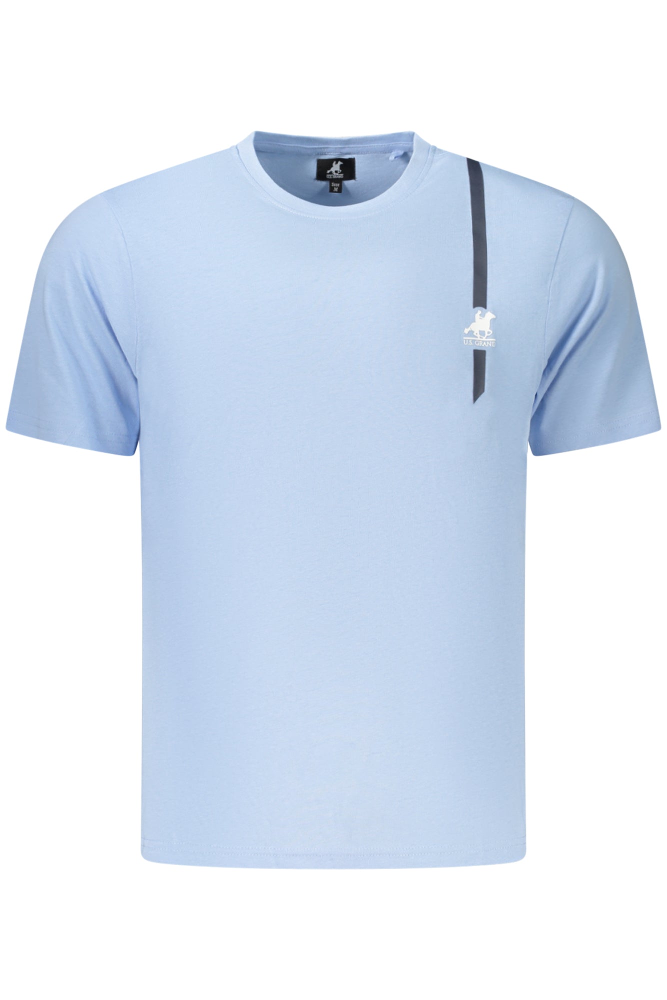 U.S. GRAND T-SHIRT MANICHE CORTE UOMO AZZURRO