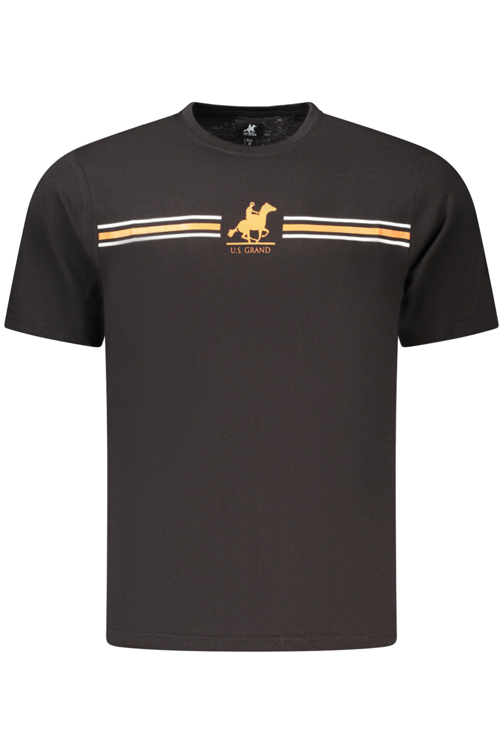 U.S. GRAND T-SHIRT MANICHE CORTE UOMO NERO