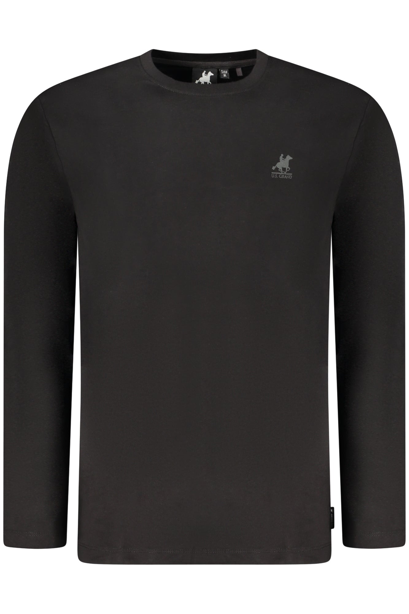 U.S. GRAND T-SHIRT MANICHE LUNGHE UOMO NERO