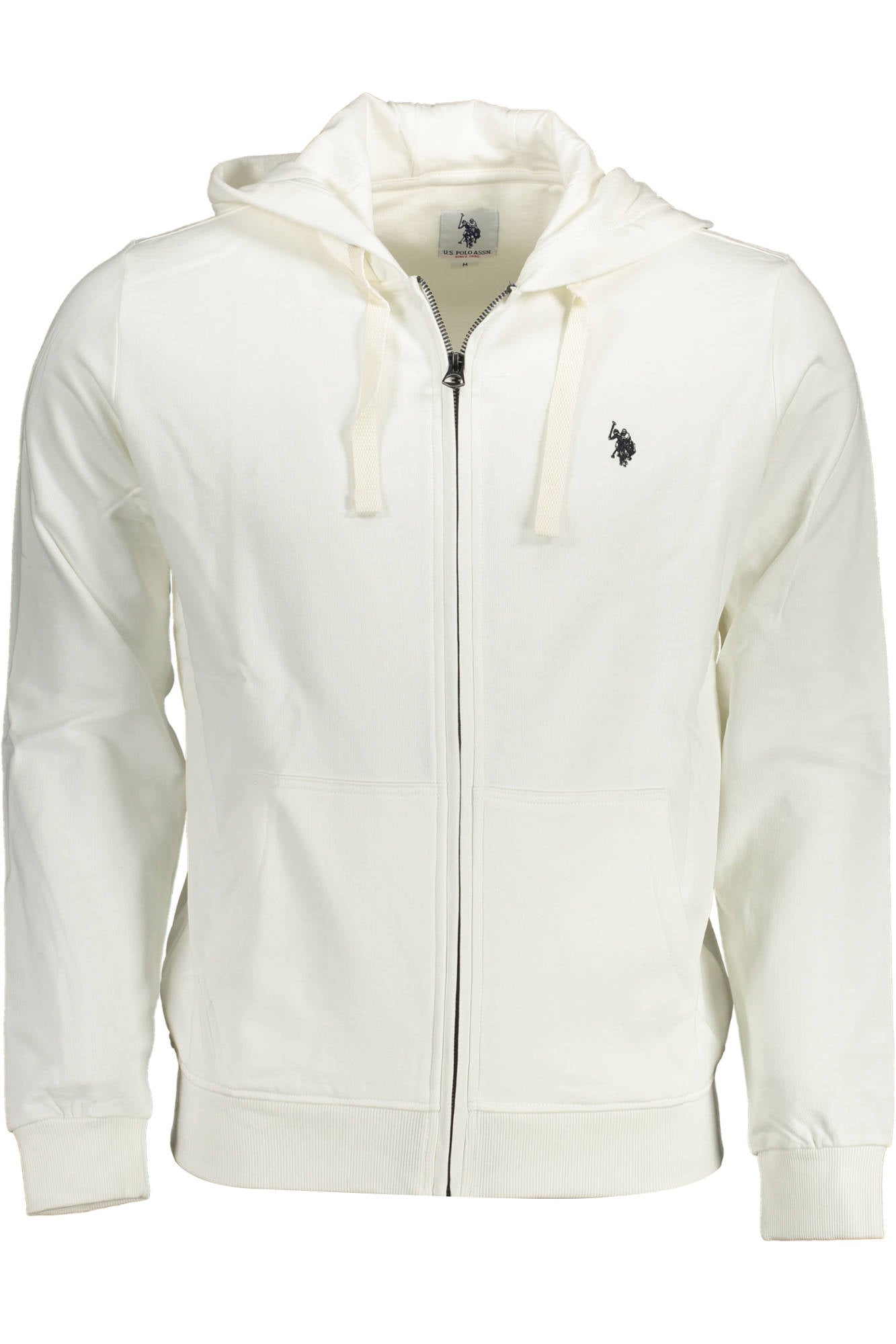 U.S. POLO ASSN. FELPA CON ZIP UOMO BIANCO