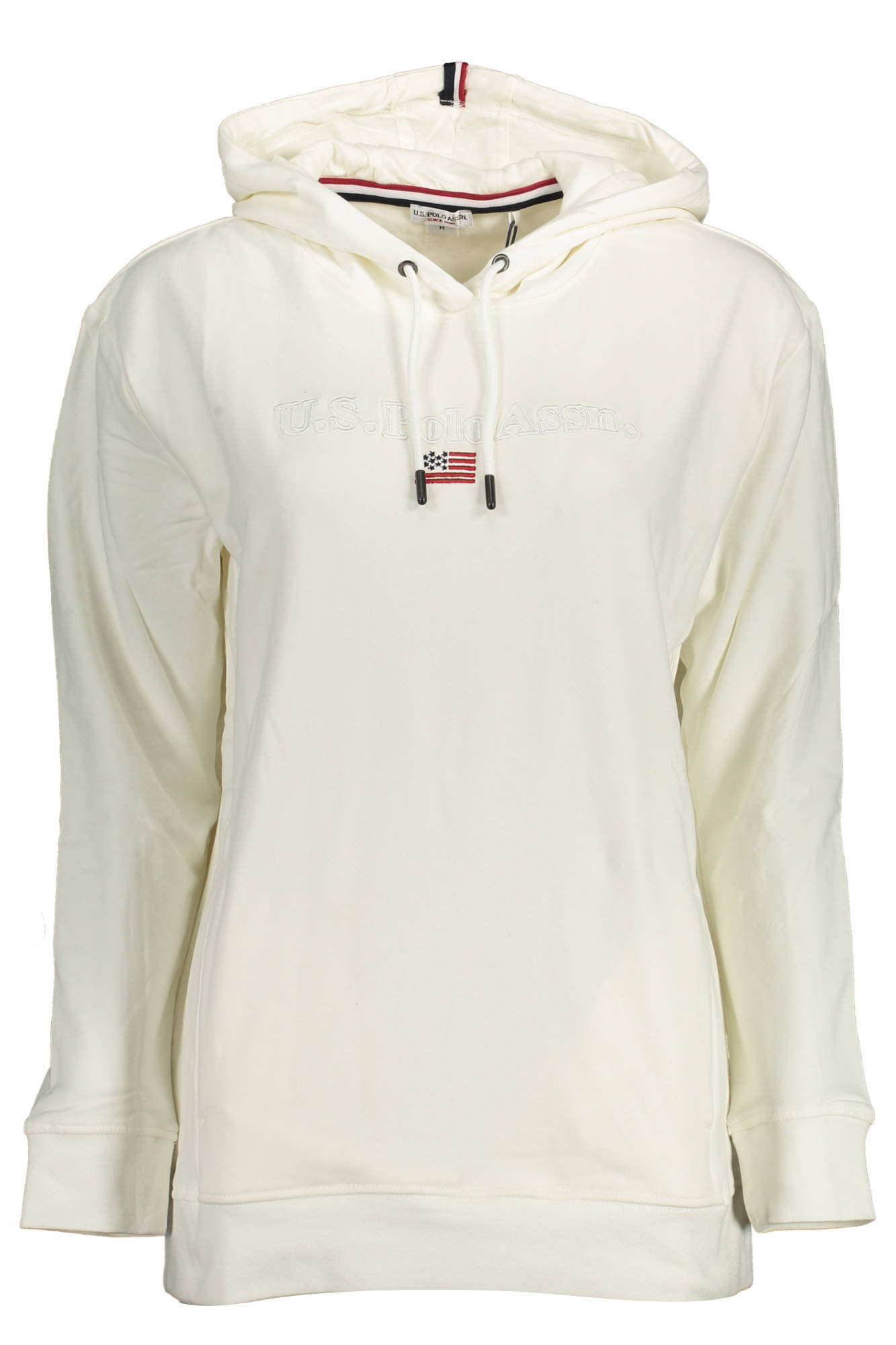 U.S. POLO ASSN. FELPA SENZA ZIP DONNA BIANCO